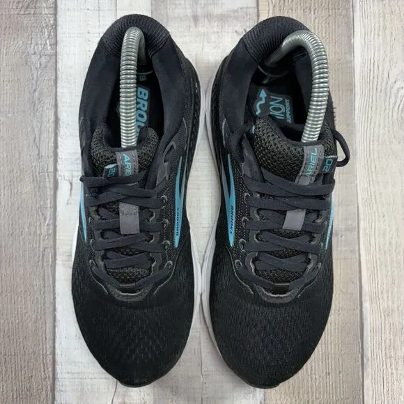 Brooks Ariel 20 Womens Size 8 Wide Running Shoes Lace Up Athletic Sneakers Black