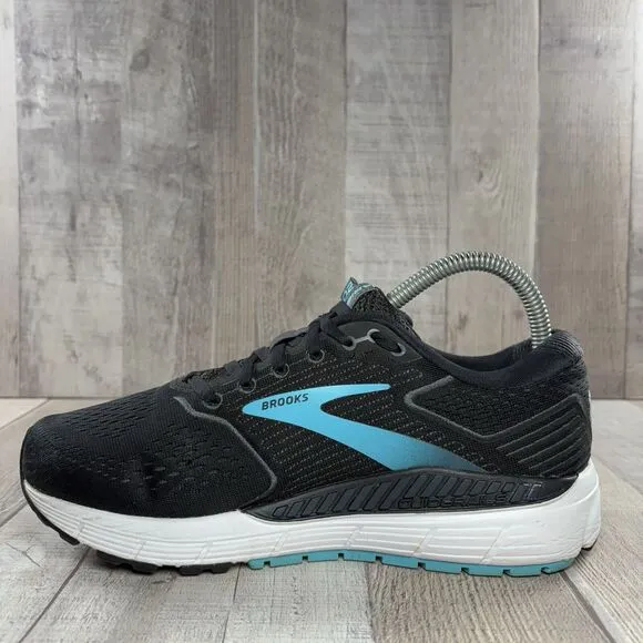 Brooks Ariel 20 Womens Size 8 Wide Running Shoes Lace Up Athletic Sneakers Black