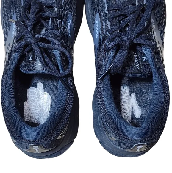 Brooks Ghost 13 Mens Black Running Sneaker