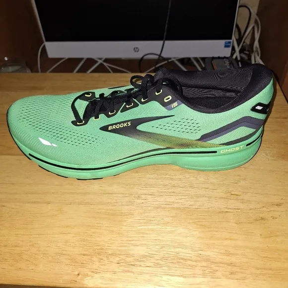 Brooks Ghost 15 mens lime green shoes in a size 14. They're new without a box.