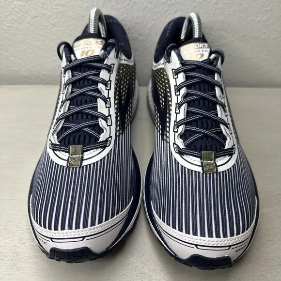 Brooks Ghost LE 10 Gold/Blue Athletic Running Shoes