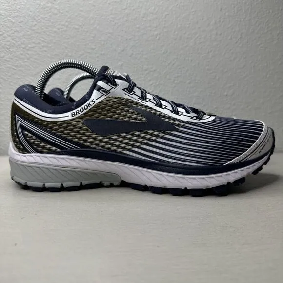 Brooks Ghost LE 10 Gold/Blue Athletic Running Shoes