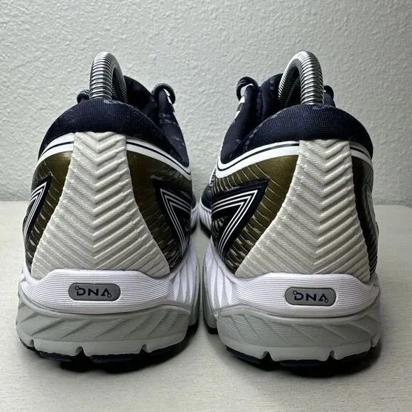 Brooks Ghost LE 10 Gold/Blue Athletic Running Shoes