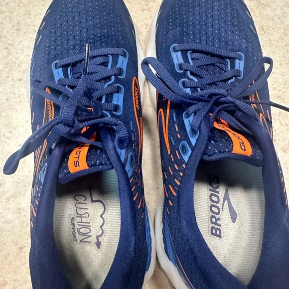 BROOKS GLYCERIN 10 Men's Blue Depths/Palace Blue/Orange Running Shoes