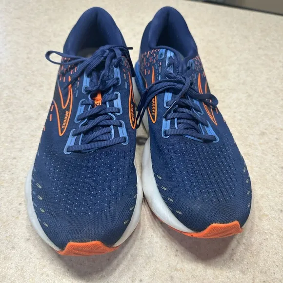 BROOKS GLYCERIN 10 Men's Blue Depths/Palace Blue/Orange Running Shoes