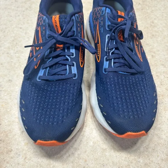 BROOKS GLYCERIN 10 Men's Blue Depths/Palace Blue/Orange Running Shoes