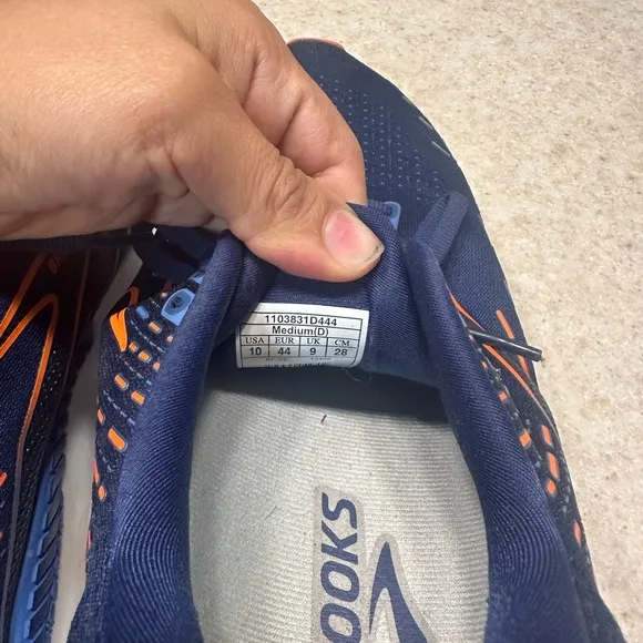 BROOKS GLYCERIN 10 Men's Blue Depths/Palace Blue/Orange Running Shoes