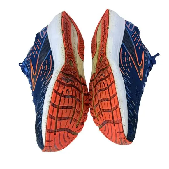 Brooks Glycerin 20 Running Shoes Mens Size 11 Blue Logo Comfort Low Top Lace Up