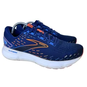 Brooks Glycerin 20 Running Shoes Mens Size 11 Blue Logo Comfort Low Top Lace Up
