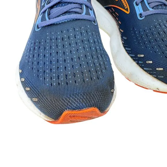 Brooks Glycerin 20 Running Shoes Mens Size 11 Blue Logo Comfort Low Top Lace Up
