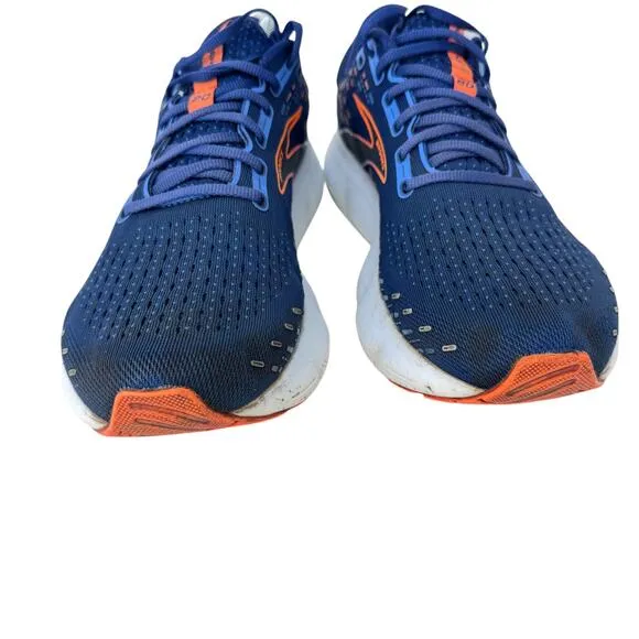 Brooks Glycerin 20 Running Shoes Mens Size 11 Blue Logo Comfort Low Top Lace Up