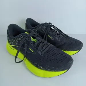 Brooks Glycerin 20 Running Shoes Womens 8 Black Green Athletic Comfort Walking