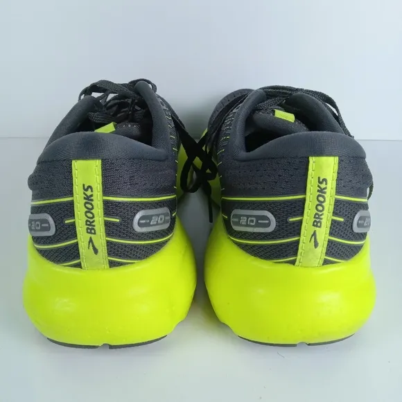 Brooks Glycerin 20 Running Shoes Womens 8 Black Green Athletic Comfort Walking