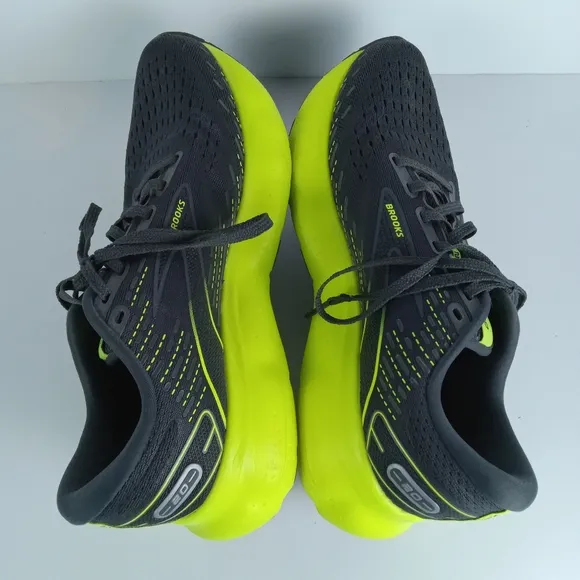Brooks Glycerin 20 Running Shoes Womens 8 Black Green Athletic Comfort Walking