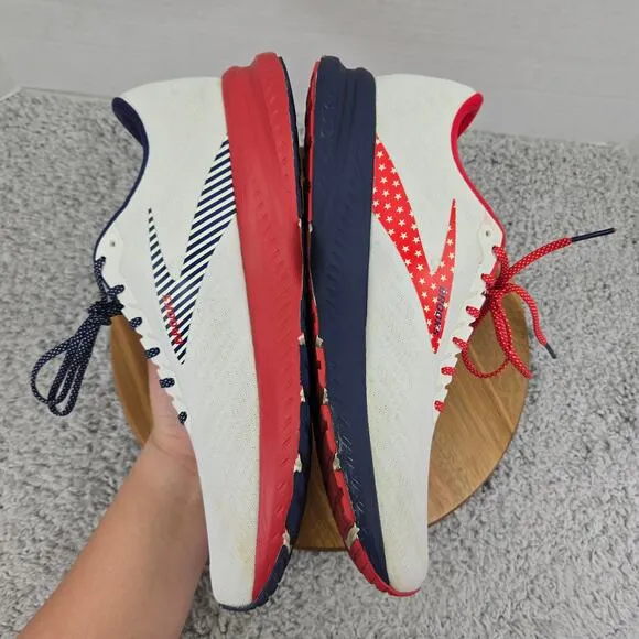 Brooks Launch 7 USA Red White Blue Star Athletic Daily Running Shoes Mens 11.5 D