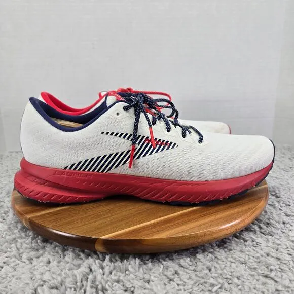 Brooks Launch 7 USA Red White Blue Star Athletic Daily Running Shoes Mens 11.5 D