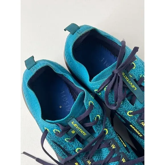 Brooks Levitate 3 Men’s Sz 10.5D Blue Silver Running Shoes DNA Amp Sneakers