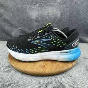 Brooks Mens Glycerin 20 Size 12 Black Blue Running Comfort Sneakers No Insoles