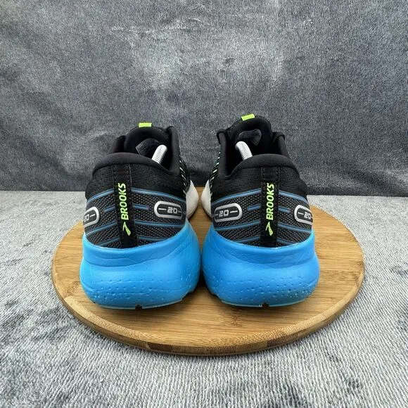 Brooks Mens Glycerin 20 Size 12 Black Blue Running Comfort Sneakers No Insoles
