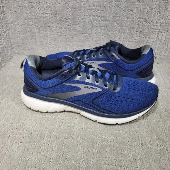 Brooks Transmit 3 Men's Size US 10D Blue Gray Athletic Running Shoes 1103631D43
