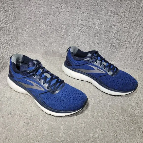 Brooks Transmit 3 Men's Size US 10D Blue Gray Athletic Running Shoes 1103631D43