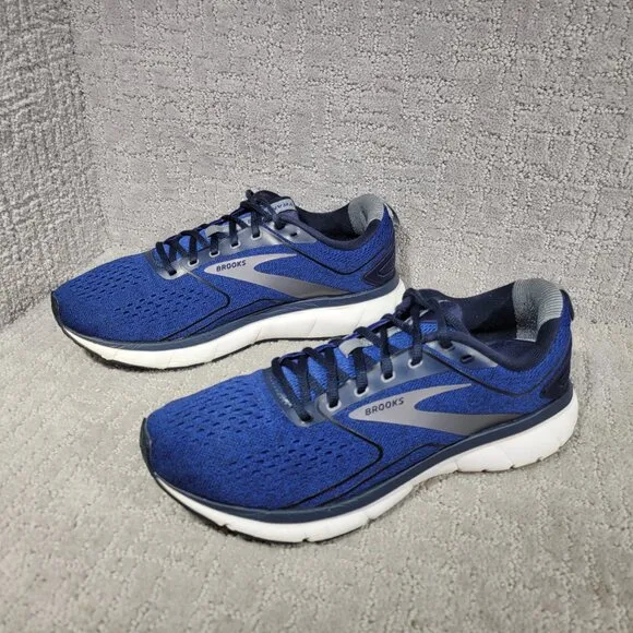 Brooks Transmit 3 Men's Size US 10D Blue Gray Athletic Running Shoes 1103631D43