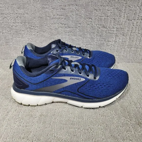Brooks Transmit 3 Men's Size US 10D Blue Gray Athletic Running Shoes 1103631D43