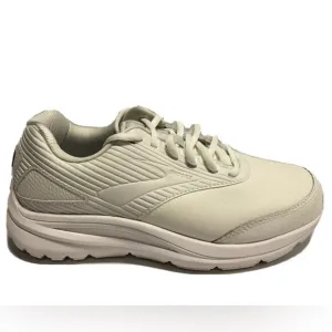 Brooks Women’s Addiction Walker 2, White Walking Shoes, Size 8 Extra Wide