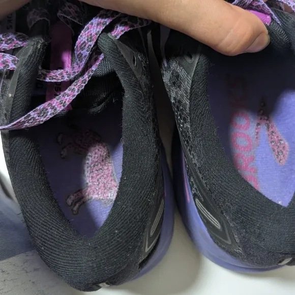 Brooks Women's Black and Purple Running Shoes