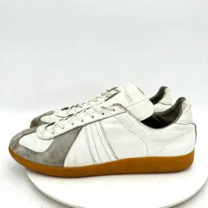 Bundeswehr BW Sport German Army Trainer Men Size 12M White Leather Suede Shoes