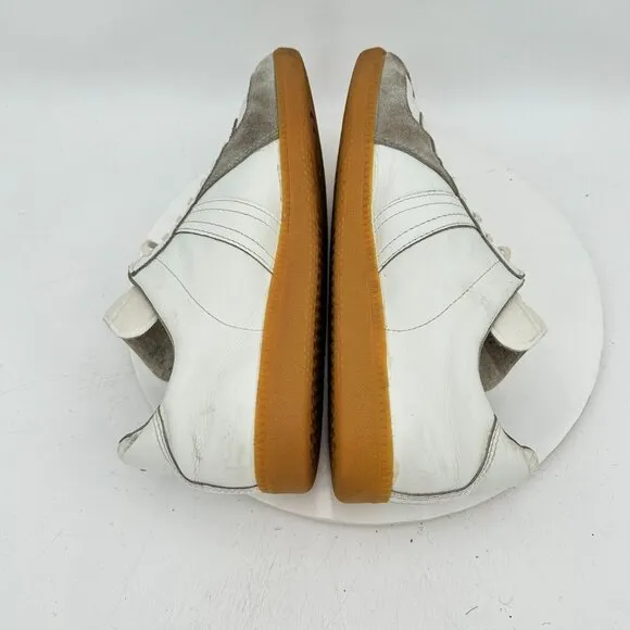 Bundeswehr BW Sport German Army Trainer Men Size 12M White Leather Suede Shoes