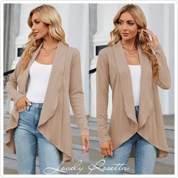 Burgundy Lightweight Open Front Cardigan