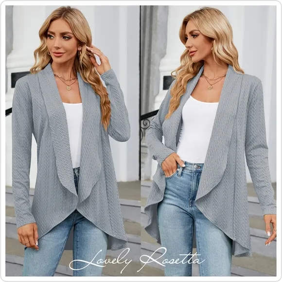 Burgundy Lightweight Open Front Cardigan