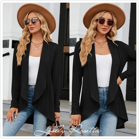 Burgundy Lightweight Open Front Cardigan