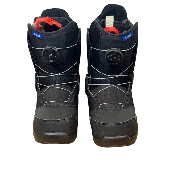 Burton ZipLine Boa Snowboard Boots Black Unisex Sz:7K Worn Once