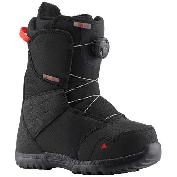 Burton ZipLine Boa Snowboard Boots Black Unisex Sz:7K Worn Once