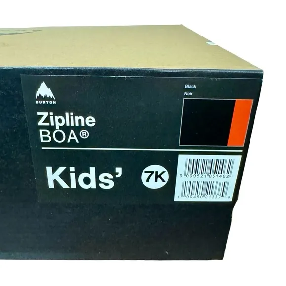 Burton ZipLine Boa Snowboard Boots Black Unisex Sz:7K Worn Once