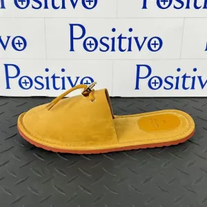 Buscemi Mens Greenwich Wheat Gum Suede Slippers US 9 SAMPLE