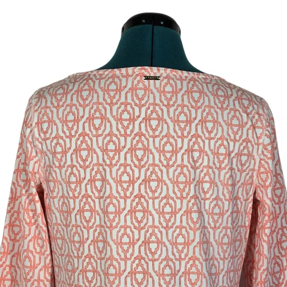 Cabana Life Pink SPF Sun Protection Dress Napa Cabana Print Medium