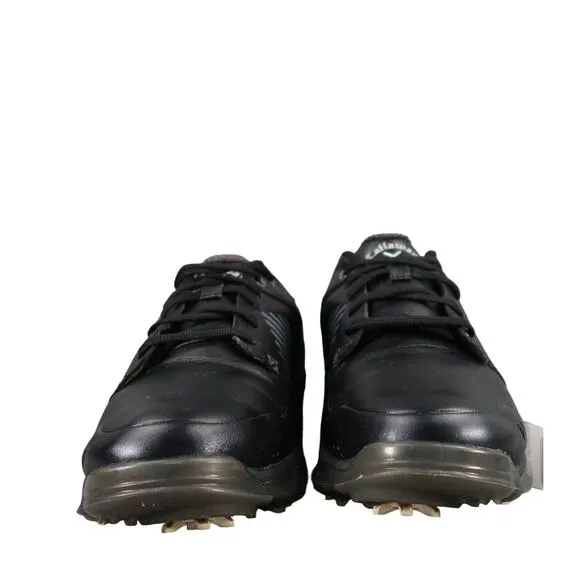 Callaway Shoes Mens 8 Golf Sport Active Black Xfer Nitro Plastic Spike Athletic