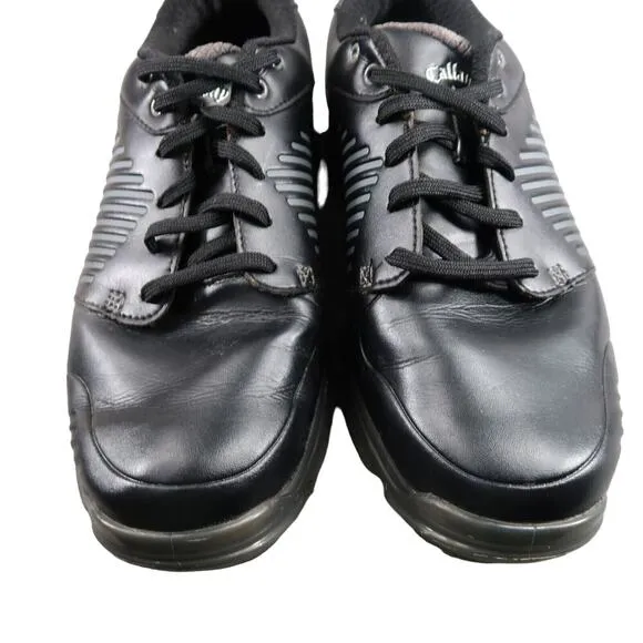 Callaway Shoes Mens 8 Golf Sport Active Black Xfer Nitro Plastic Spike Athletic