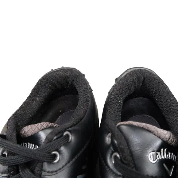 Callaway Shoes Mens 8 Golf Sport Active Black Xfer Nitro Plastic Spike Athletic