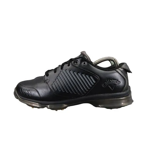 Callaway Shoes Mens 8 Golf Sport Active Black Xfer Nitro Plastic Spike Athletic
