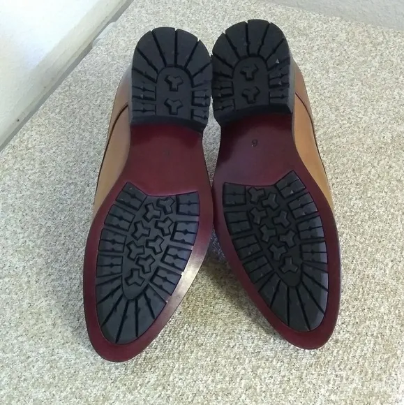Calto Brown Reptile Embossed Fuax Leather Shoes