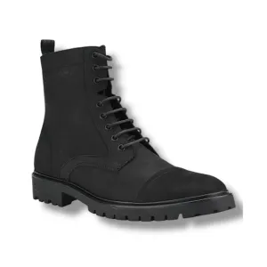 Calvin Klein Lorenzo Boots Lace Up Ankle Booties Black 8.5M