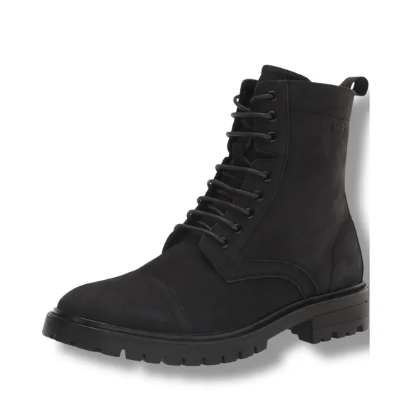 Calvin Klein Lorenzo Boots Lace Up Ankle Booties Black 8.5M