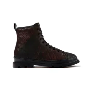 Camper Brutus Black-brown brushed nubuck boot
