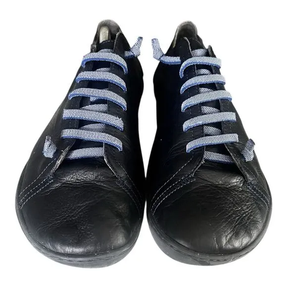 Camper Shoes Men Size 11-11.5 Peu Cami Casual Minimalist Leather in Black