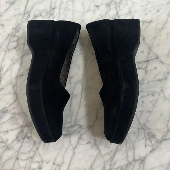 Camper Sisea Leather Platform Loafer Slip On - Black Women size 40 / US 9
