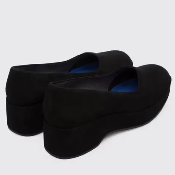 Camper Sisea Leather Platform Loafer Slip On - Black Women size 40 / US 9
